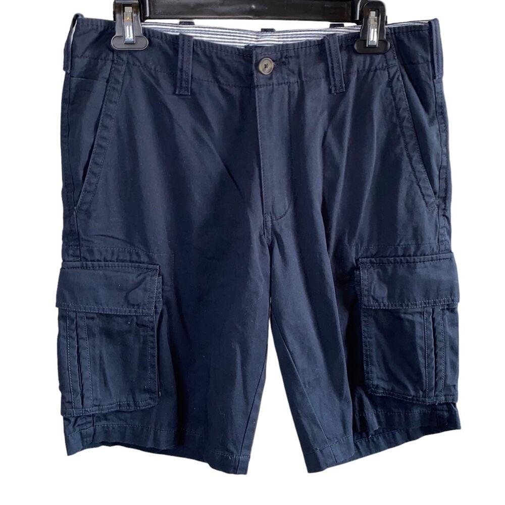 Tommy Hilfiger Navy Cargo Shorts Men's 32 Classic Utility Cotton